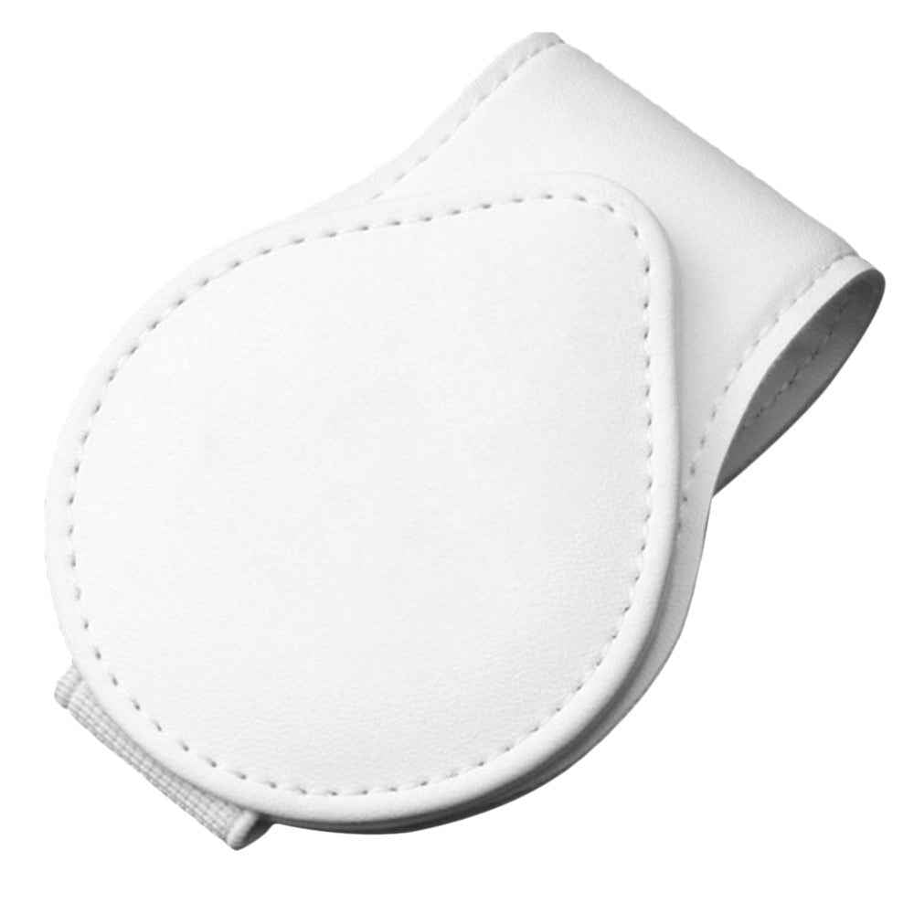 Portable Sunglasses Holder Bill Holder Clip Card Storage Accessories for Car Visor - White