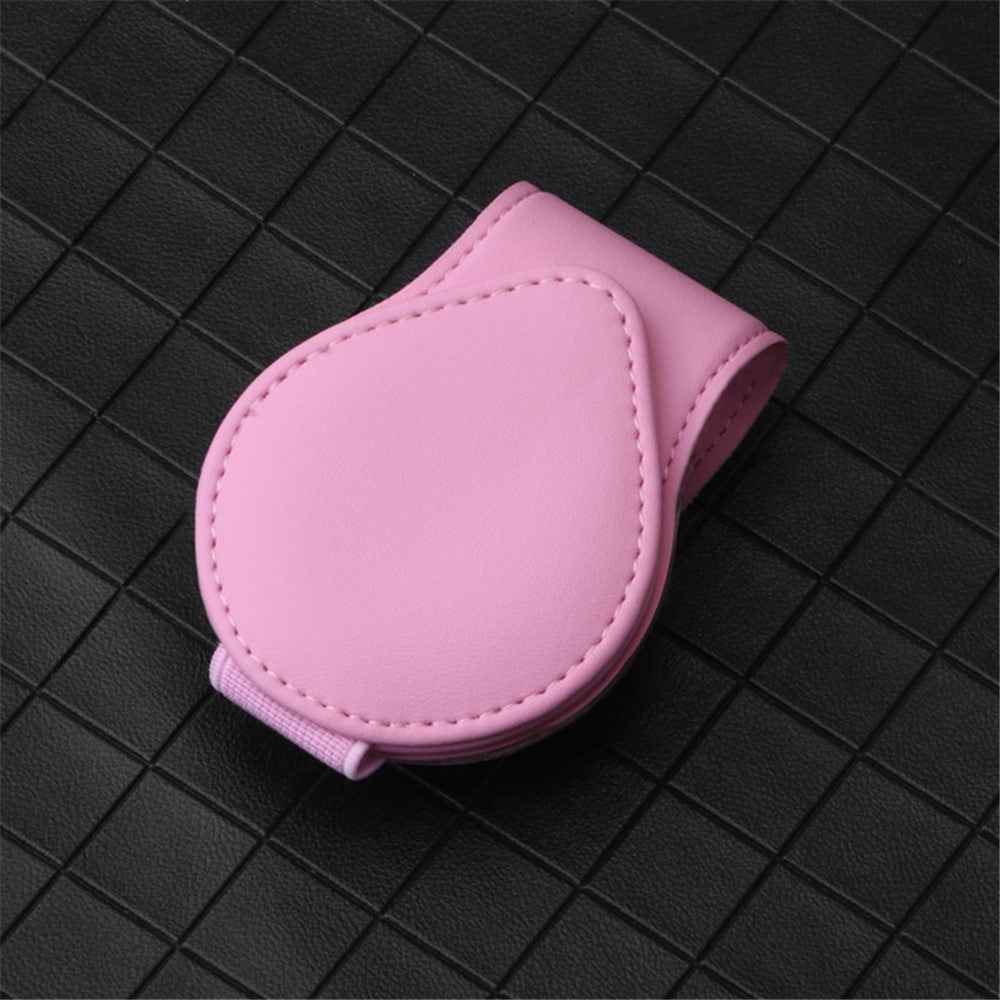 Portable Sunglasses Holder Bill Holder Clip Card Storage Accessories for Car Visor - Pink