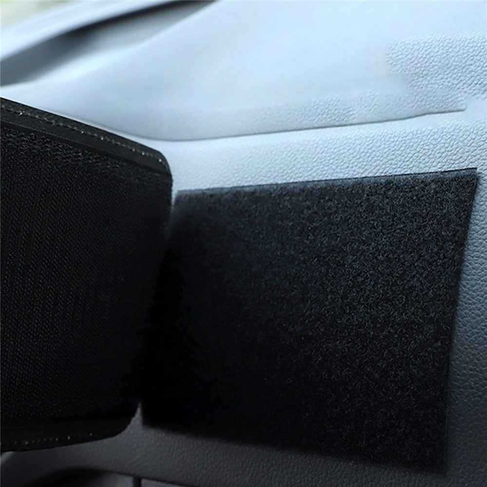 Car Dashboard Adhesive Storage Bag PU Leather Seat Seam Phone Sundries Holder Organizer - Eyes