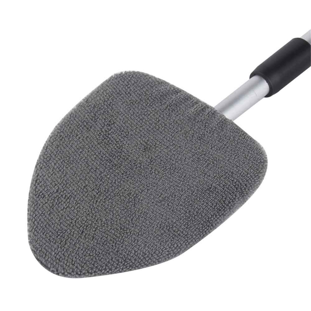 DM-130 Window Windshield Cleaning Tool with 34-49cm Extendable Handle and Microfiber Cloth Car Window Cleaner Triangle Cleaning Wipe