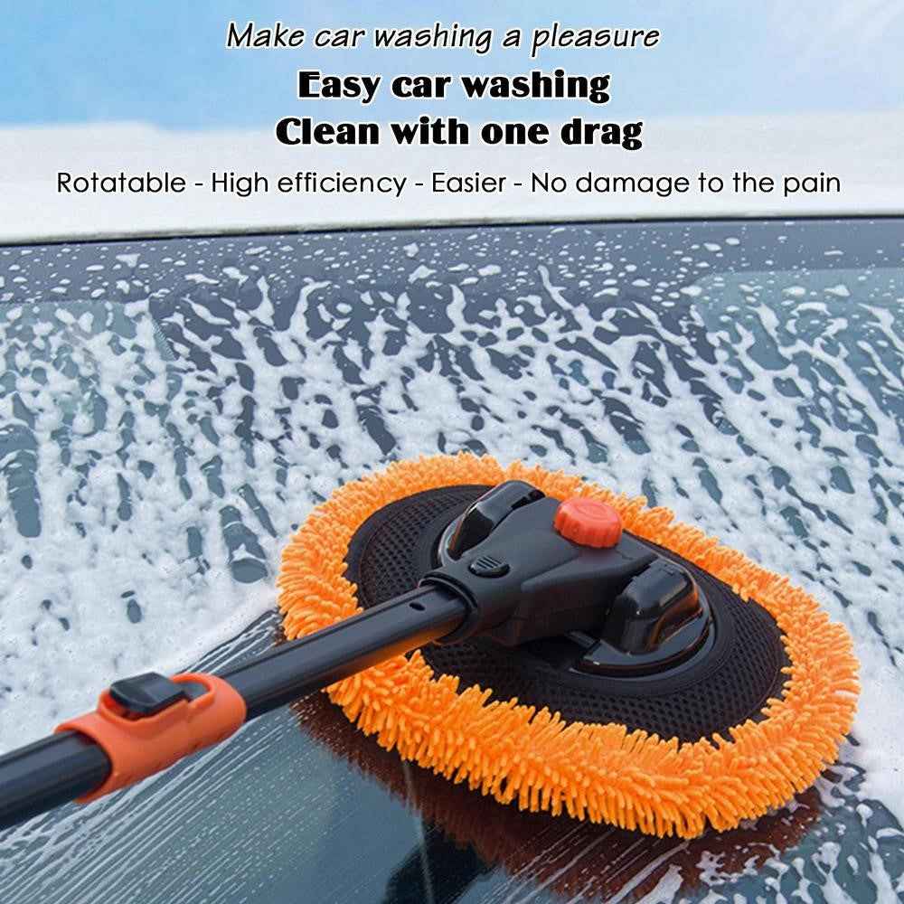 9595 Telescopic Long Handle Car Wash Broom Soft Washing Mop Non Scratch Cleaning Tool