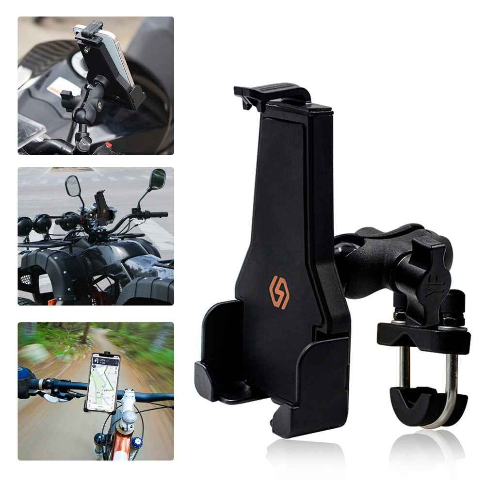 CS-1287A1 Motorcycle Rearview Mirror / Handlebar Mount Mobile Phone Holder Electric Vehicle GPS Bracket