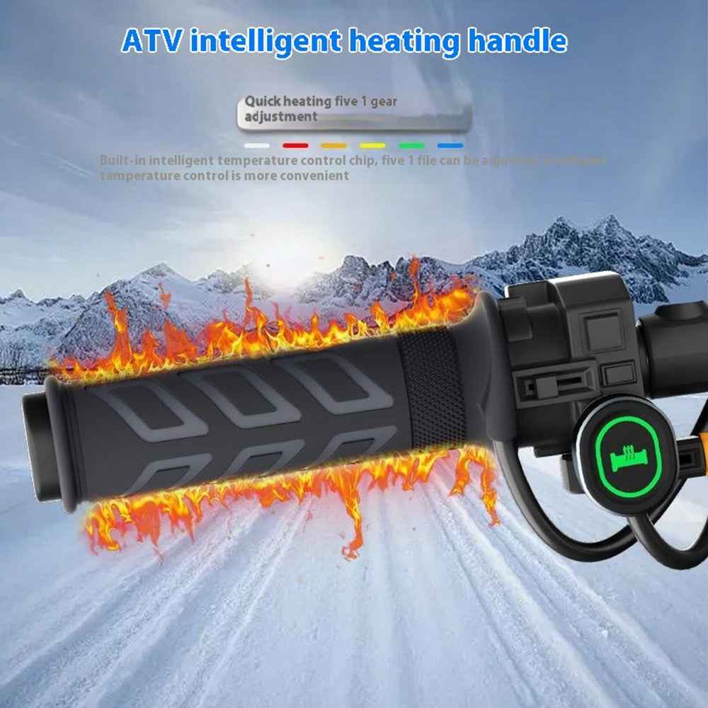 WUPP CS-1956E2 Oval Metal Switch Heated Grips M4 Arrow ATV Heating Handle Grips