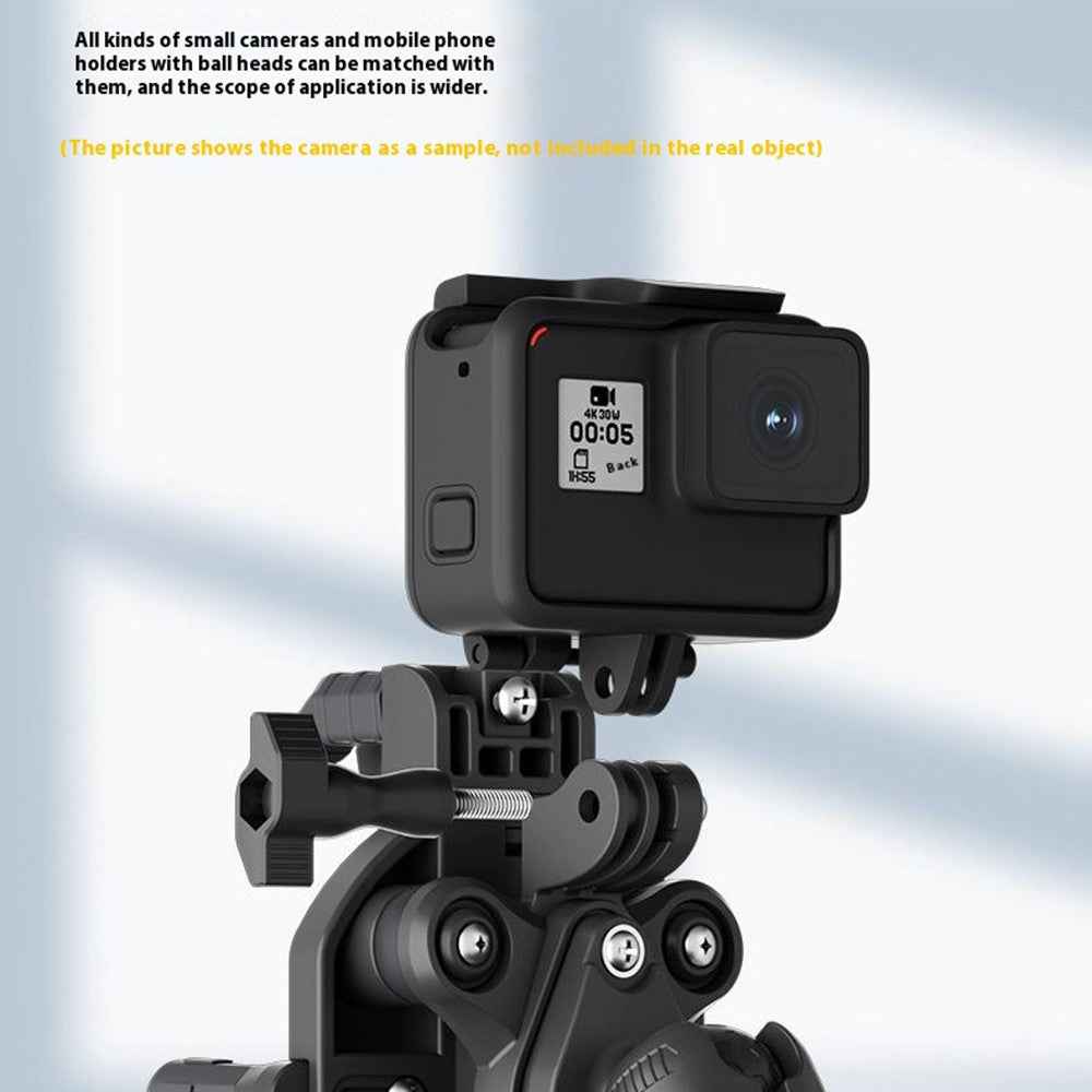 WUPP CS-2056A1 Motorcycle Phone Holder with USB-A+Type-C+Wireless 3-in-1 Charging, Mirror Mount