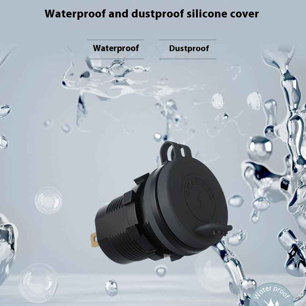 WUPP ZH-1786B2 QC3.0 Charger USB+Type-C Socket with Silicone Cap and 60cm Cable