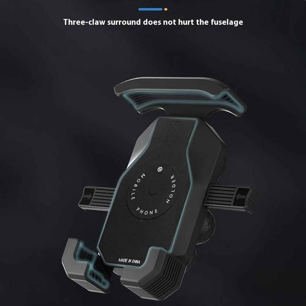 WUPP CS-051A1 Motorcycle Phone Holder Handlebar Mount Bracket for 4-7 inch Phones