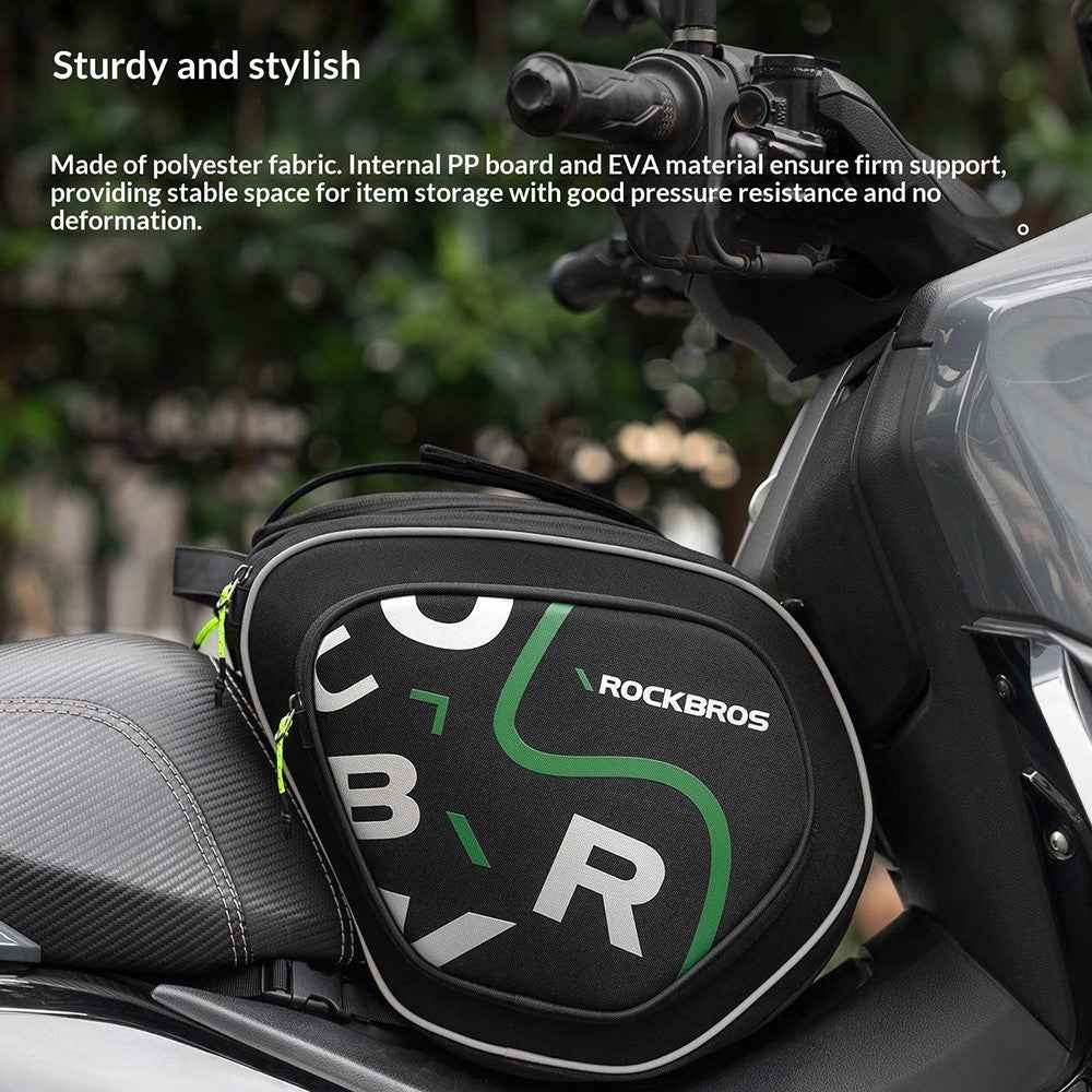 ROCKBROS 12L Large Capacity Motorcycle Fuel Tank Bag Motorbike Triangle Frame Bag with Shoulder Strap, 30990053 A40 30990053001