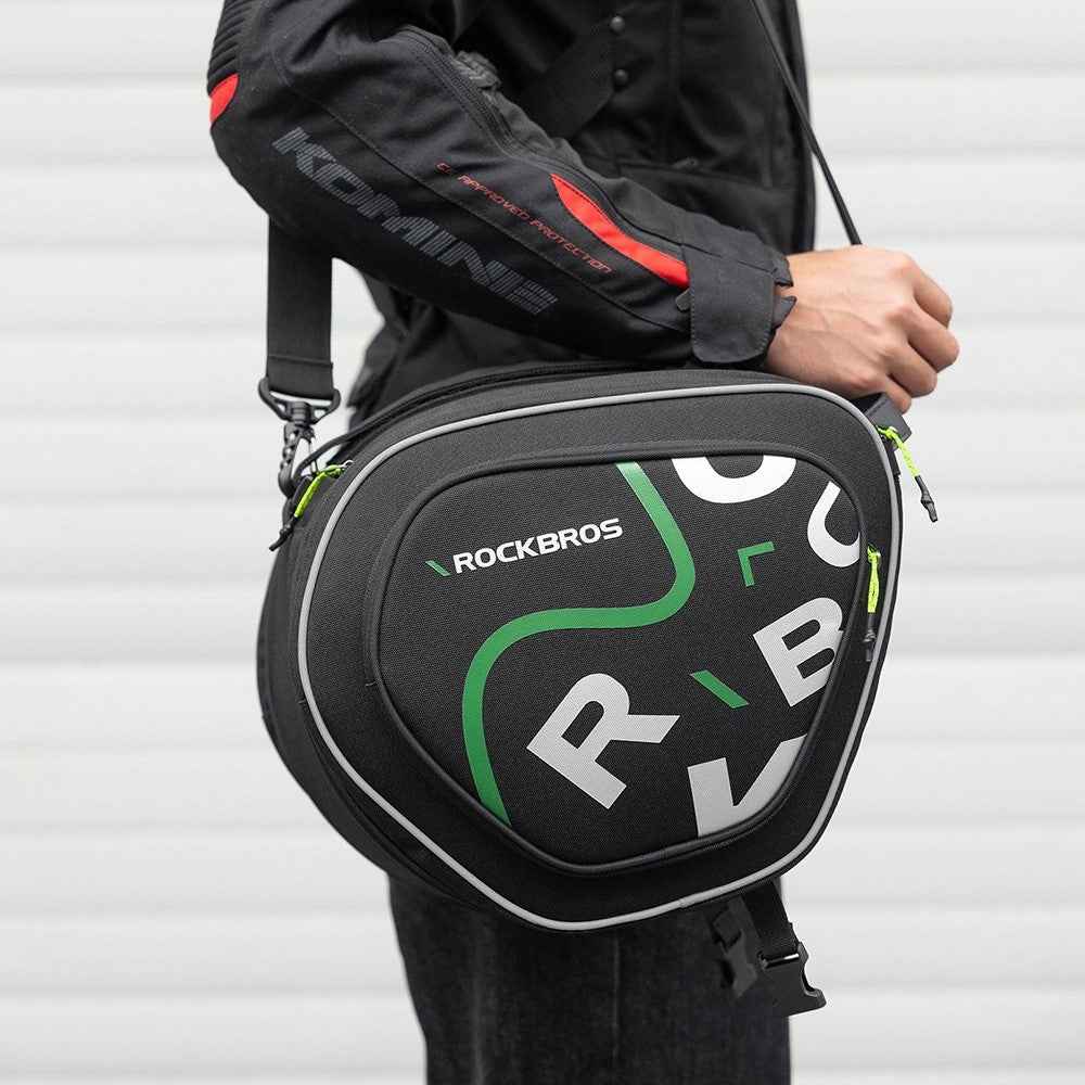ROCKBROS 12L Large Capacity Motorcycle Fuel Tank Bag Motorbike Triangle Frame Bag with Shoulder Strap, 30990053 A40 30990053001