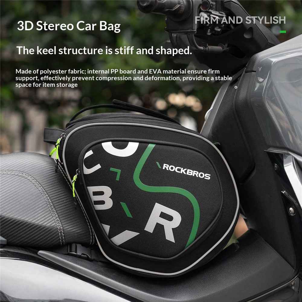 ROCKBROS 12L Large Capacity Motorcycle Fuel Tank Bag Motorbike Triangle Frame Bag with Shoulder Strap, 30990053 A40 30990053001