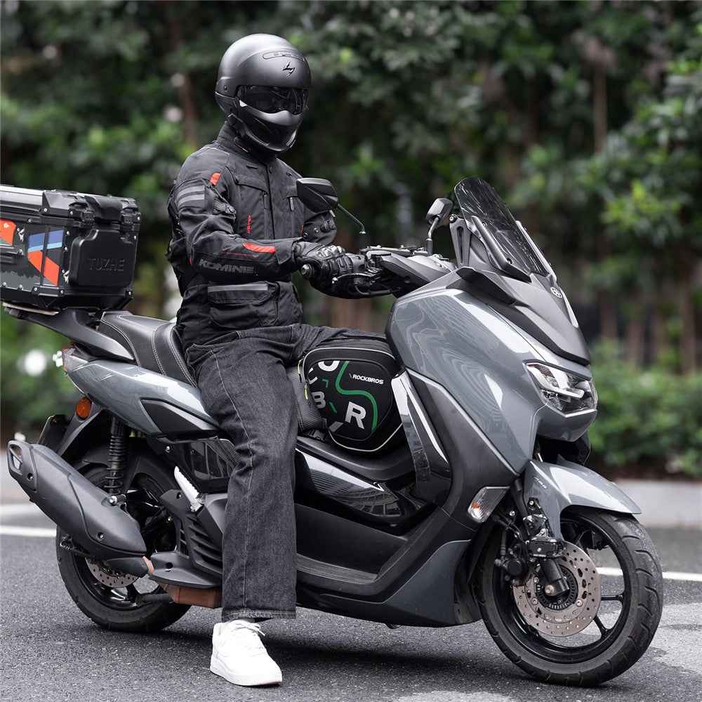 ROCKBROS 12L Large Capacity Motorcycle Fuel Tank Bag Motorbike Triangle Frame Bag with Shoulder Strap, 30990053 A40 30990053001