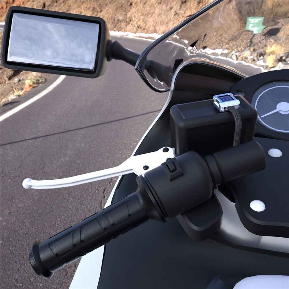 WUPP ZH-983C1 1Pair Smart 3-Gear 12V Motorcycle Heated Grips Universal Electric Heating Handlebar Modified Heating Grips Electric Scooter Warmer Handgrips