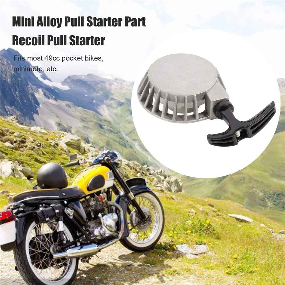 Pull Starter Mini Aluminum Pull Starter Part Recoil Start for 47CC 49CC Pocket Bike Mini Moto Quad