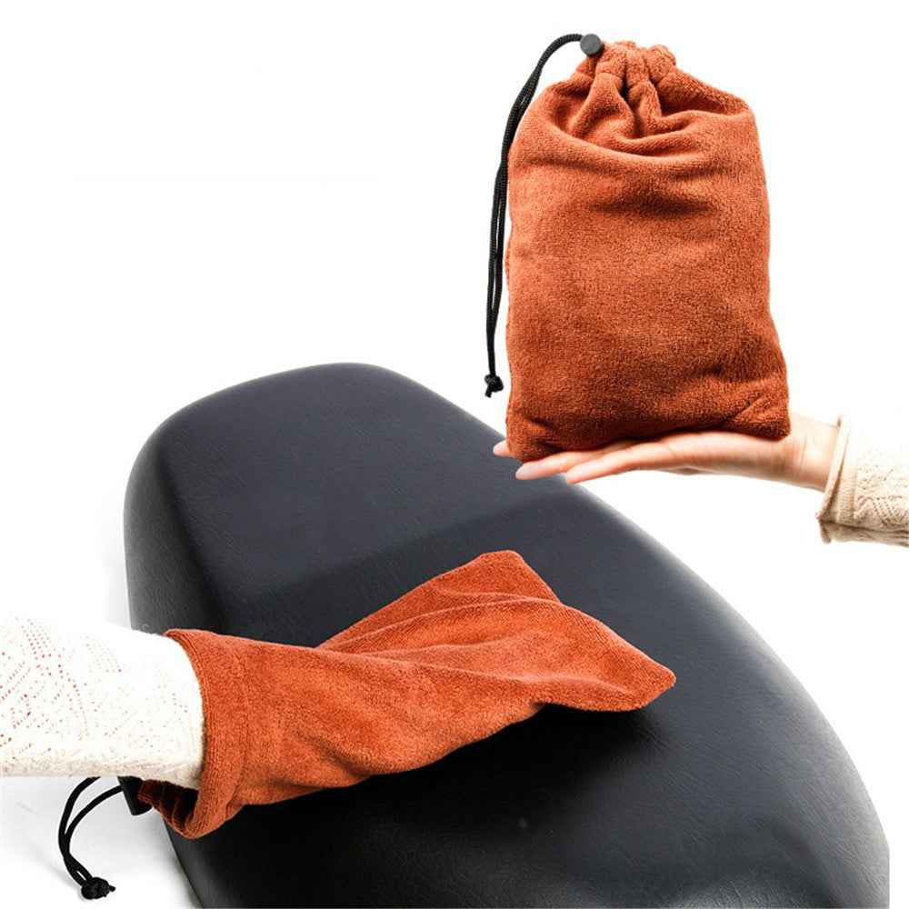 Motorcycle Seat Cover Waterproof Electric Bike Seat Rain Cover Saddle Protector, Size: L - Black