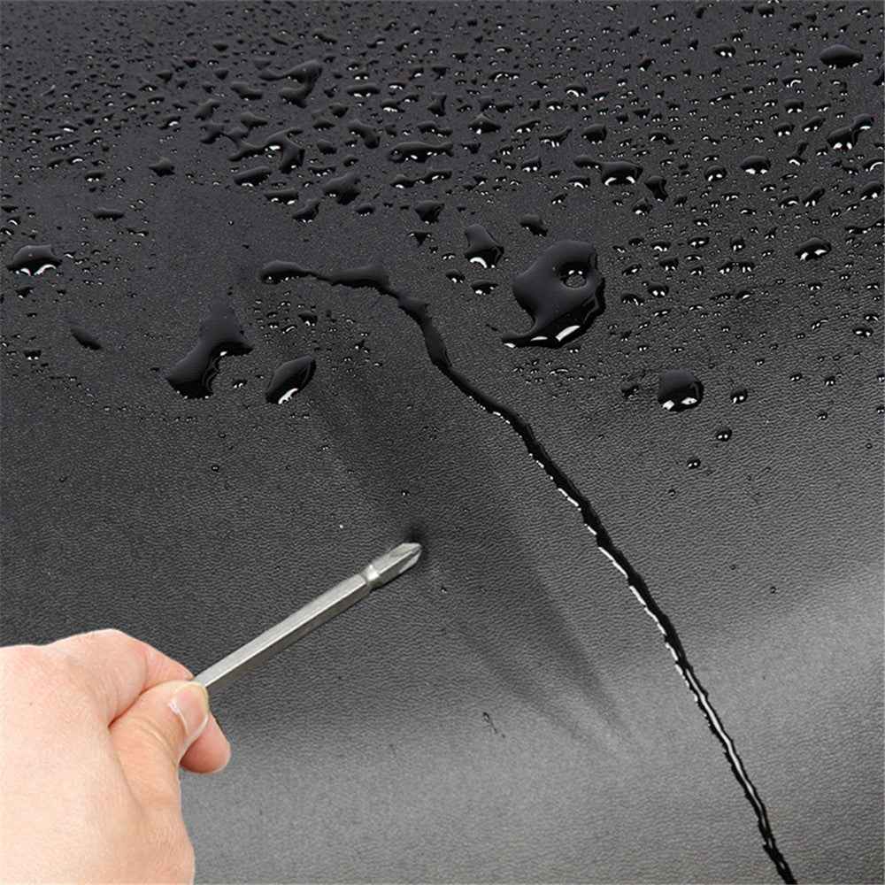 Motorcycle Seat Cover Waterproof Electric Bike Seat Rain Cover Saddle Protector, Size: L - Black