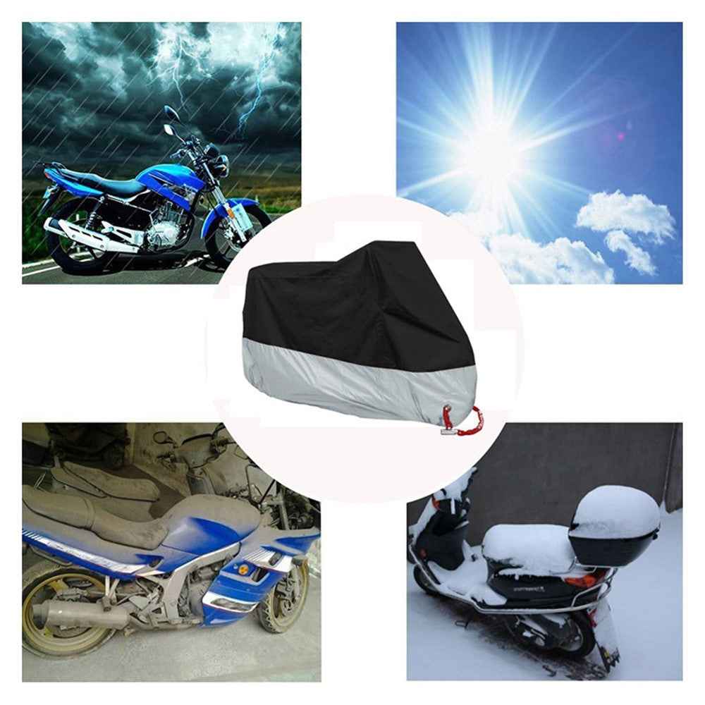 BY-895 Motorcycle Cover Protection Shelter Outdoor Waterproof Motorbike Cover Protector - Size: M