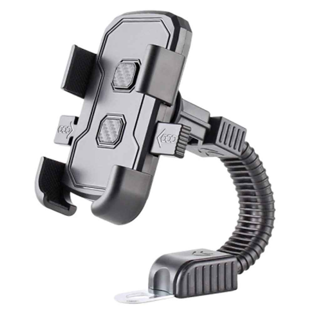 Motorcycle Rearview Mirror Mount Cellphone Bracket Motorbike Rotatable Phone Holder
