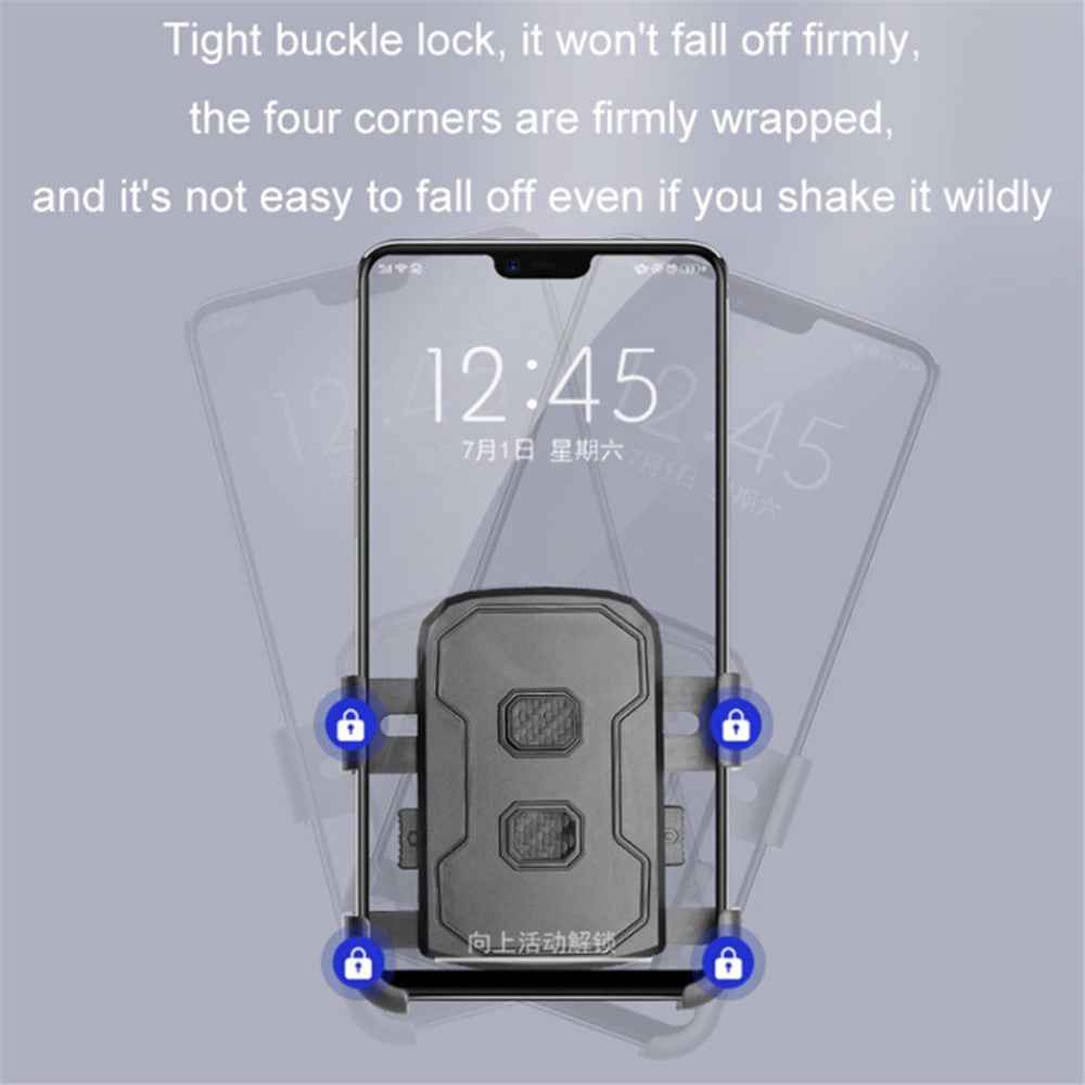 Motorcycle Rearview Mirror Mount Cellphone Bracket Motorbike Rotatable Phone Holder