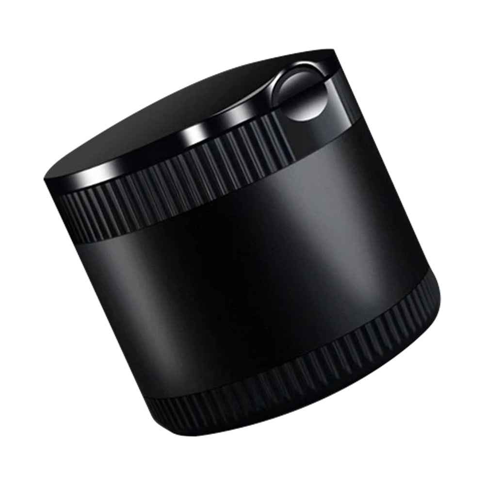 Creative Car Metal Ashtray with LED Night Light High-Temperature Resistant Ashtray with Cigarette Holder - Black