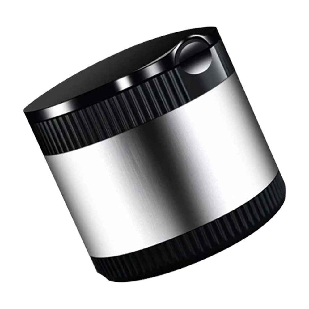 Creative Car Metal Ashtray with LED Night Light High-Temperature Resistant Ashtray with Cigarette Holder - Silver