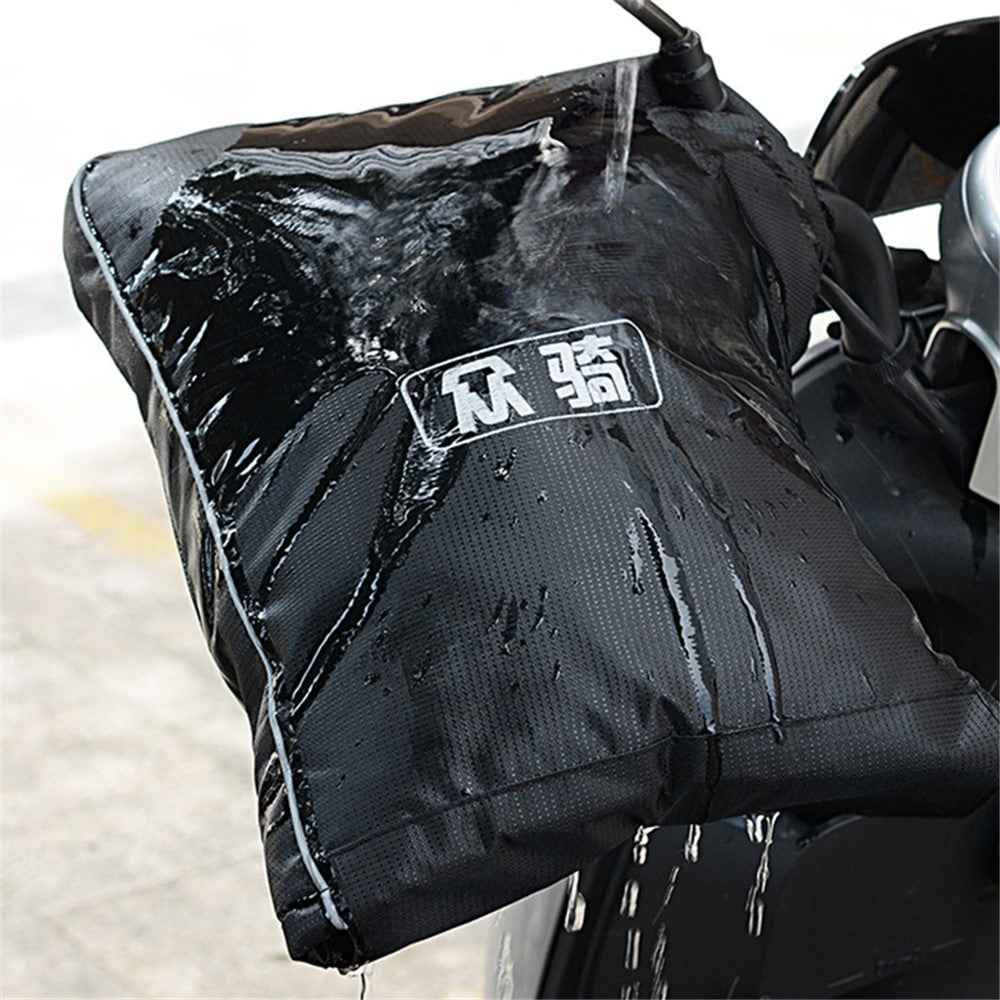 WUPP CS-1506A1 1 Pair Winter Electric Bicycle Motorcycle Warm Handlebar Cover Handle Gloves, Large Opening