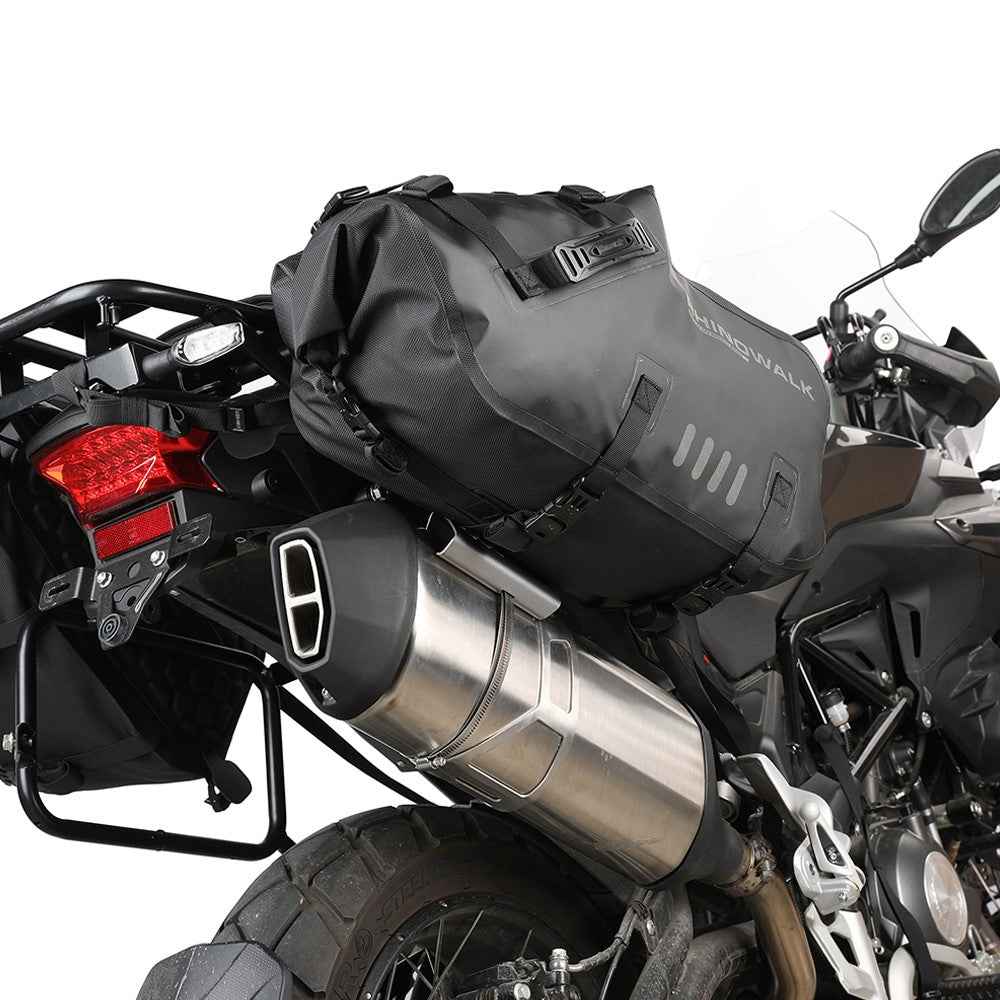 RHINOWALK MTR004 Motorcycle Exhaust Heat Shield Aluminum Anti-scalding Cover