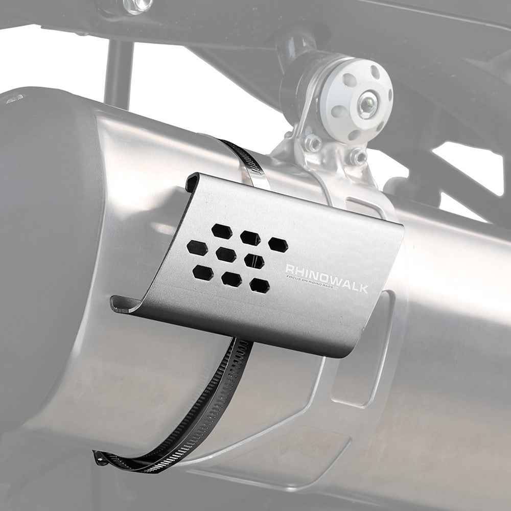 RHINOWALK MTR004 Motorcycle Exhaust Heat Shield Aluminum Anti-scalding Cover