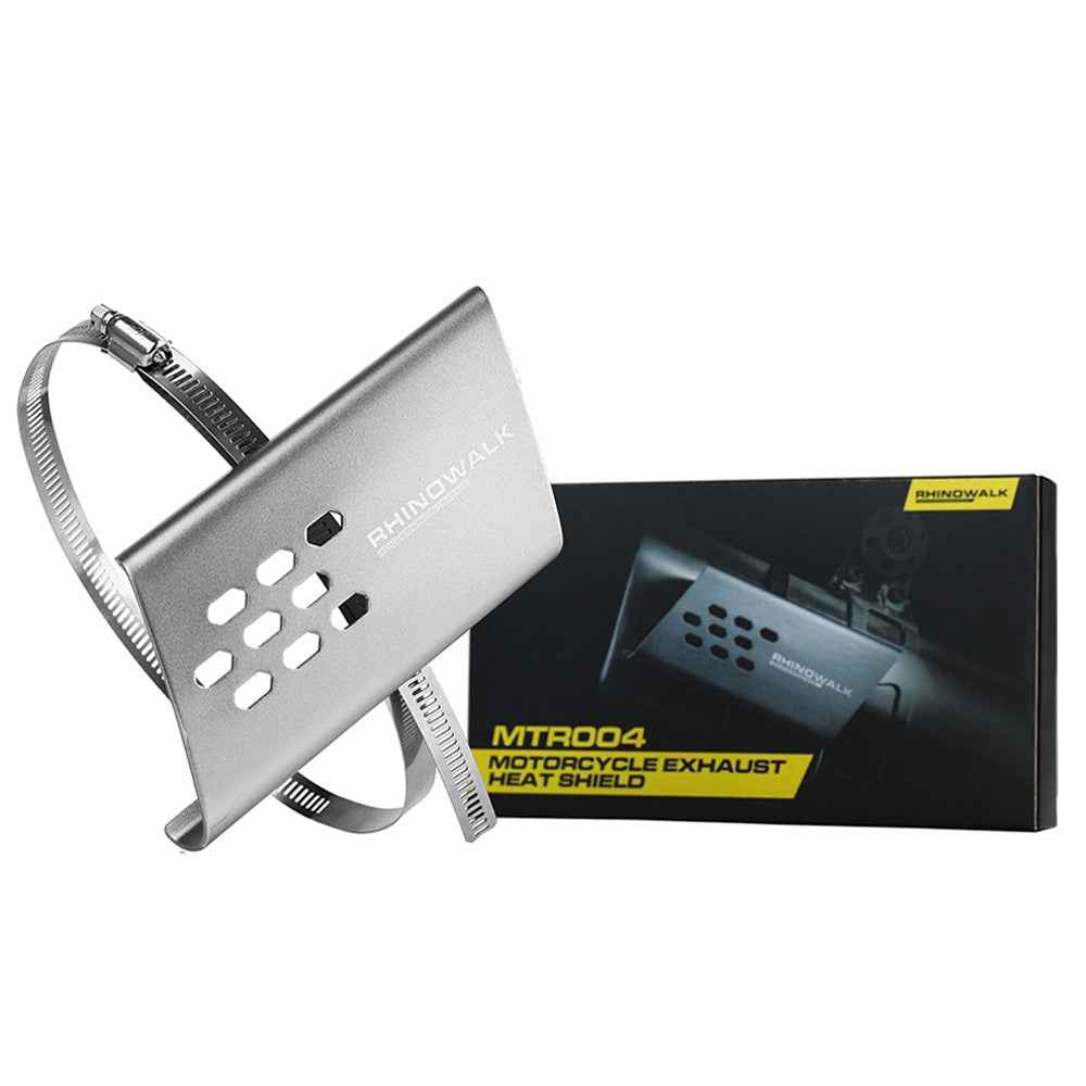 RHINOWALK MTR004 Motorcycle Exhaust Heat Shield Aluminum Anti-scalding Cover