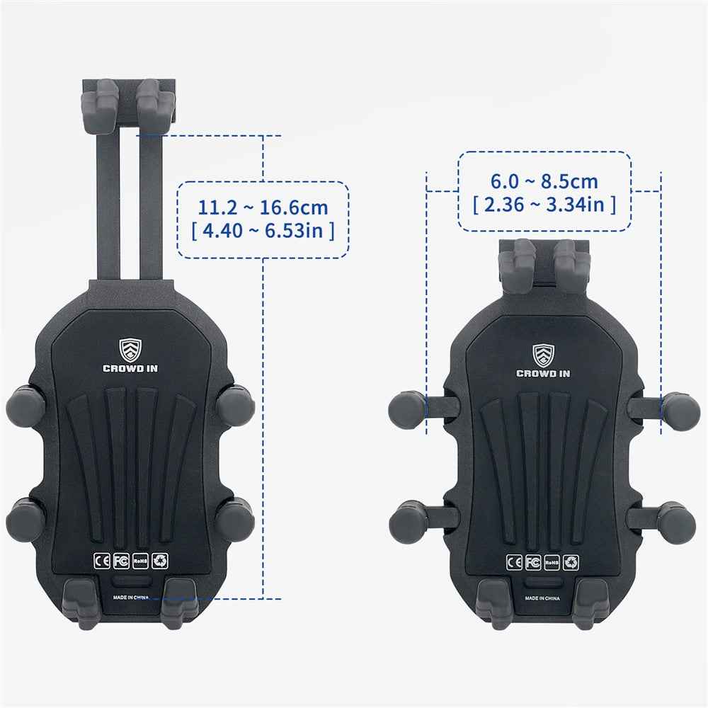 WUPP CS-1990A1 Motorcycle Handlebar Phone Mount Clamp Aluminum Alloy Anti-Shake Bike Phone Holder