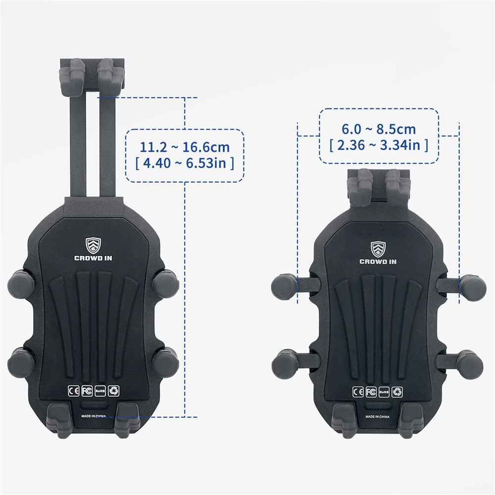 WUPP CS-1990C1 Bicycle Handlebar Phone Holder with Anti-theft Knob Design for Motorcycle / Scooter