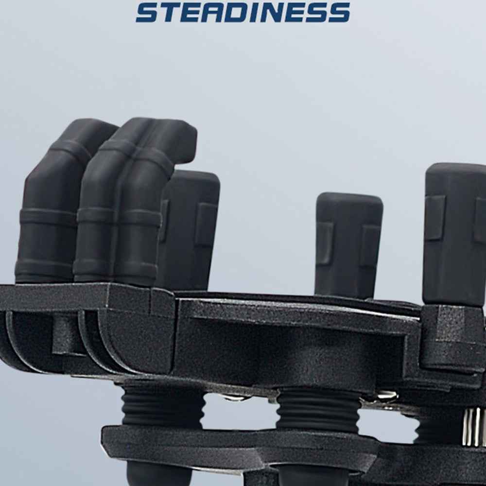 WUPP ZH-1990A2 Motorbike Phone Holder Anti-Shock Aluminium Alloy Phone Mount with M10 Ball