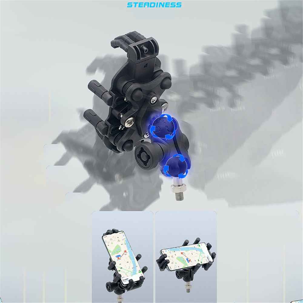 WUPP ZH-1990B1 Anti-Theft Bracket + M8 Ball Head Motorcycle Electric Bike Phone Mount