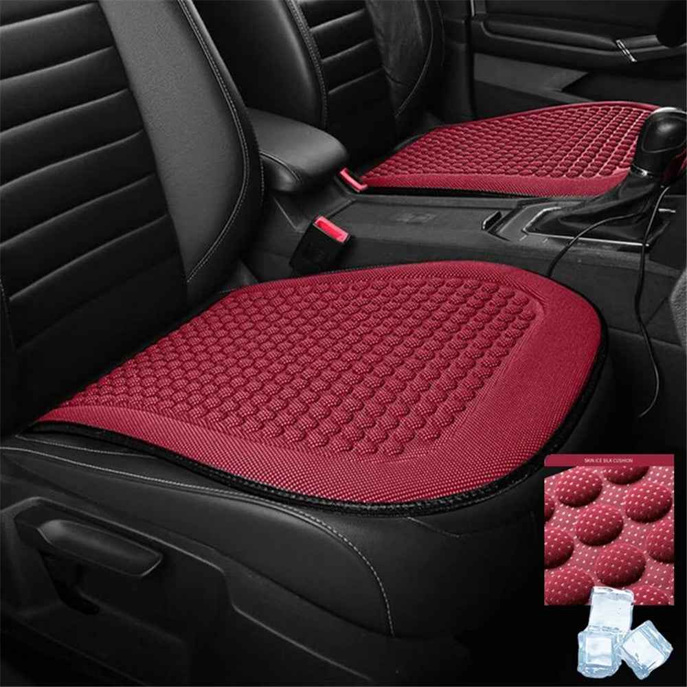 Car Seat Cushion Cool Breathable Fatigue Relief Vehicle Seat Cushion - Red