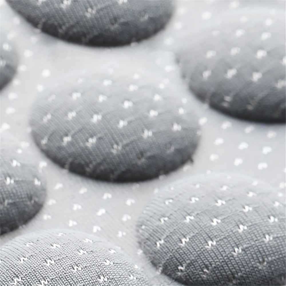 Summer Cooling Mat 3D Massage Breathable Ice Silk Universal Car Front Seat Cover + Backrest Pad - Blue
