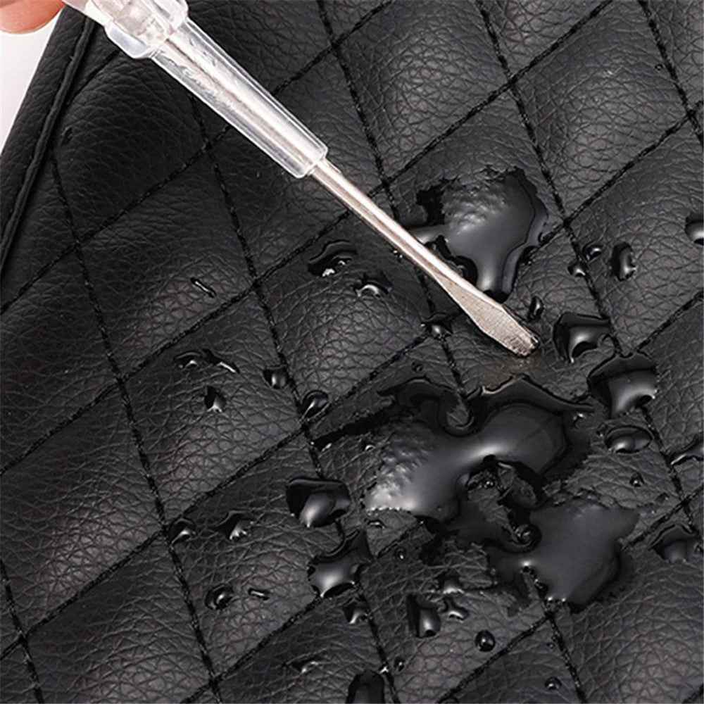 Camellia Design PU Leather Car Armrest Pad Auto Center Armrest Box Decorative Mat - Rose