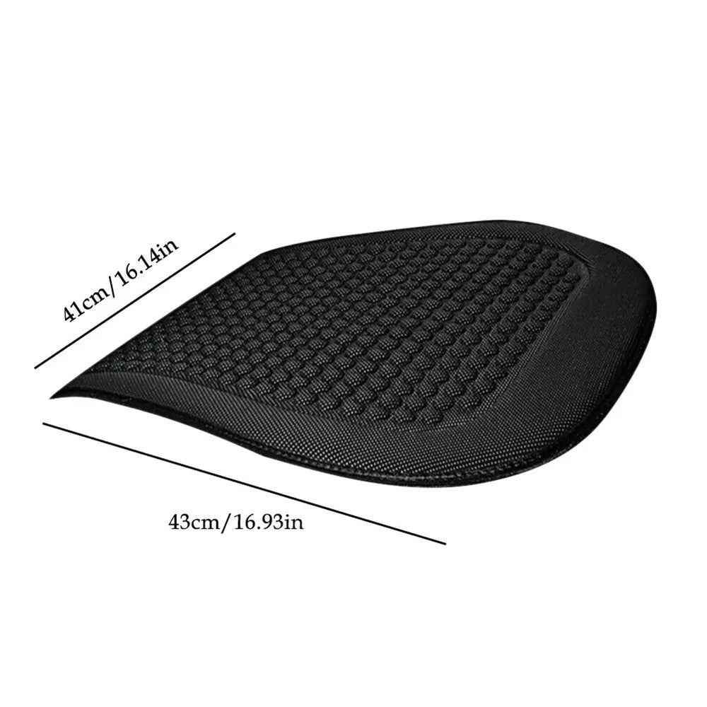 2Pcs Car Truck Front Seat Cushion Cool Breathable Fatigue Relief Vehicle Seat Pad - Black