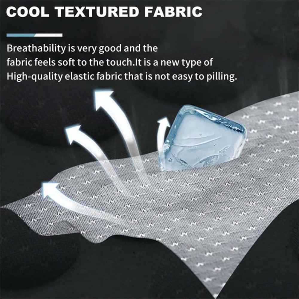 2Pcs Car Truck Front Seat Cushion Cool Breathable Fatigue Relief Vehicle Seat Pad - Blue