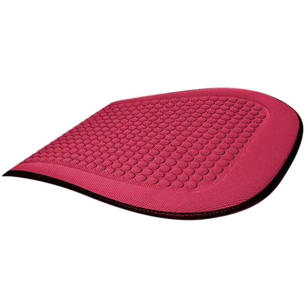 2Pcs Car Truck Front Seat Cushion Cool Breathable Fatigue Relief Vehicle Seat Pad - Red