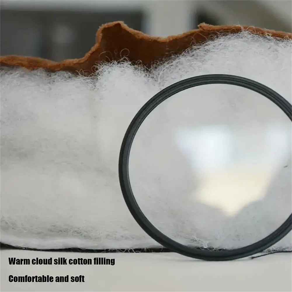 Winter Car Seat Plush Cushion Warm Single Front Seat Cushion with Backrest - Grey