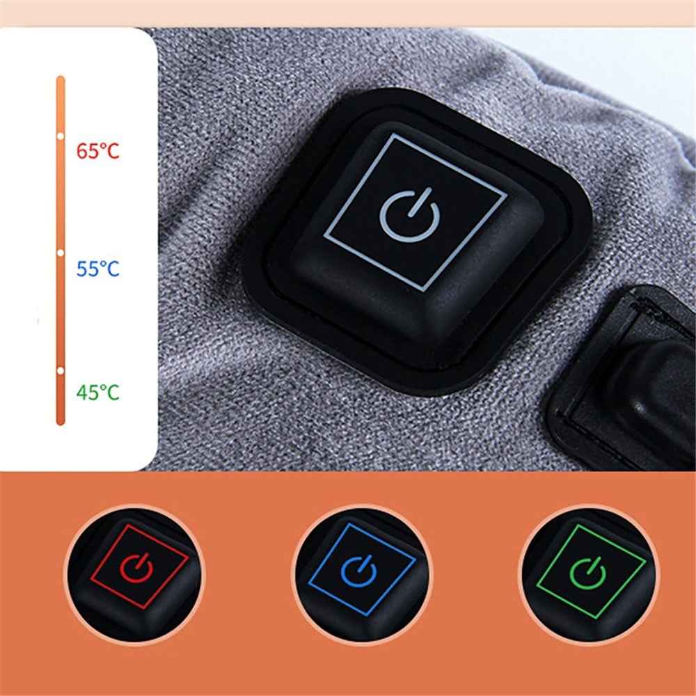 45 x 45 x 5cm USB Winter Heating Seat Cushion Heater Pad Electric Warmer Car Seat Mat - Brown