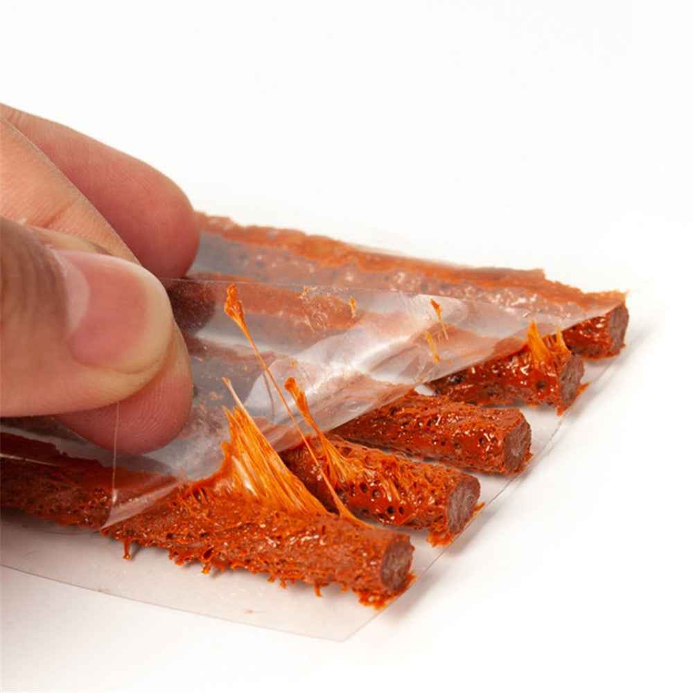 BY-1308 Car Tire Repair Tool Kit Tyre Puncture Tool with Rubber Strip + Gloves (without Glue)