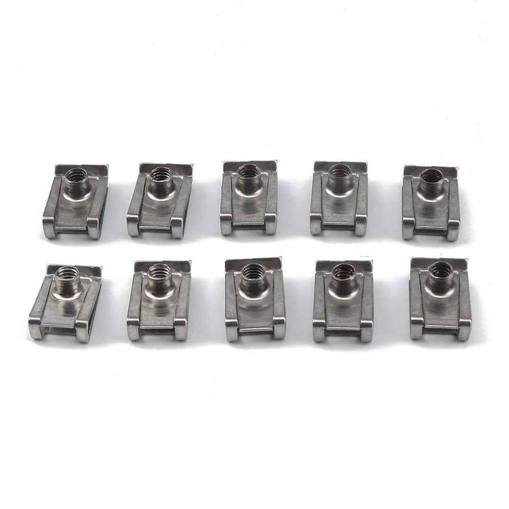 A2706 200Pcs M4 M5 M6 M8 Assorted Quick Clip Fastener U Nut and Bolt with Box