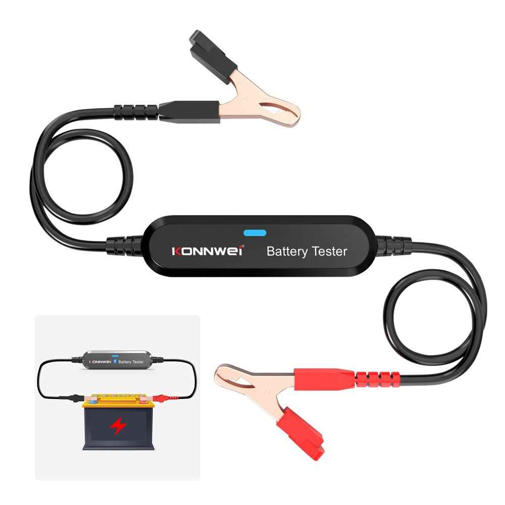 KONNWEI BK100 Automotive Wireless Bluetooth-compatible 6V 12V Battery CCA Tester Car Battery Charging Analyzer - Black