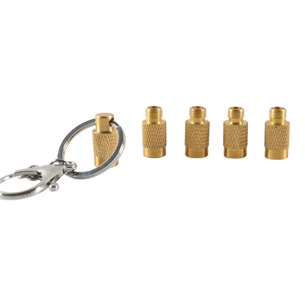 A6605 4 in 1 Solid Brass Tire Air Down Tool Tire Pressure Deflators for Offroad Vehicle