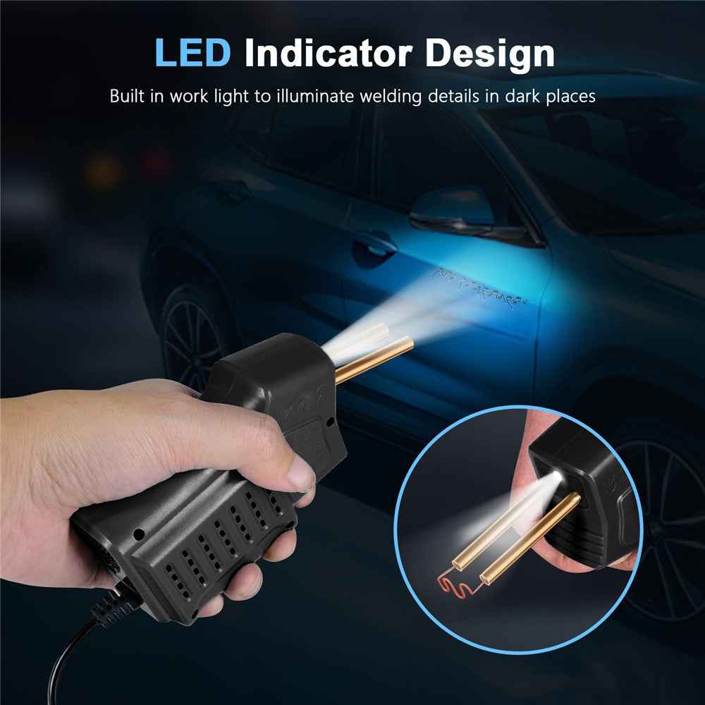 HLW-500 50W Mini Handheld Welding Gun Car Bumper Repair Welding Tool - Black US Plug