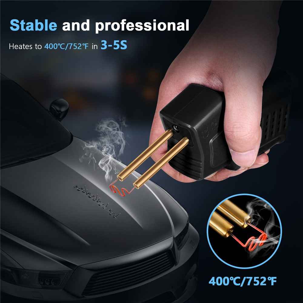 HLW-500 50W Mini Handheld Welding Gun Car Bumper Repair Welding Tool - Black EU Plug