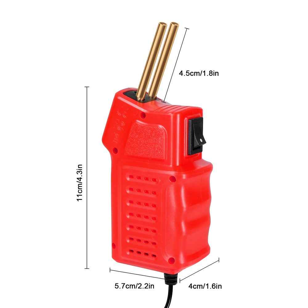 HLW-500 50W Mini Handheld Welding Gun Car Bumper Repair Welding Tool - Red US Plug