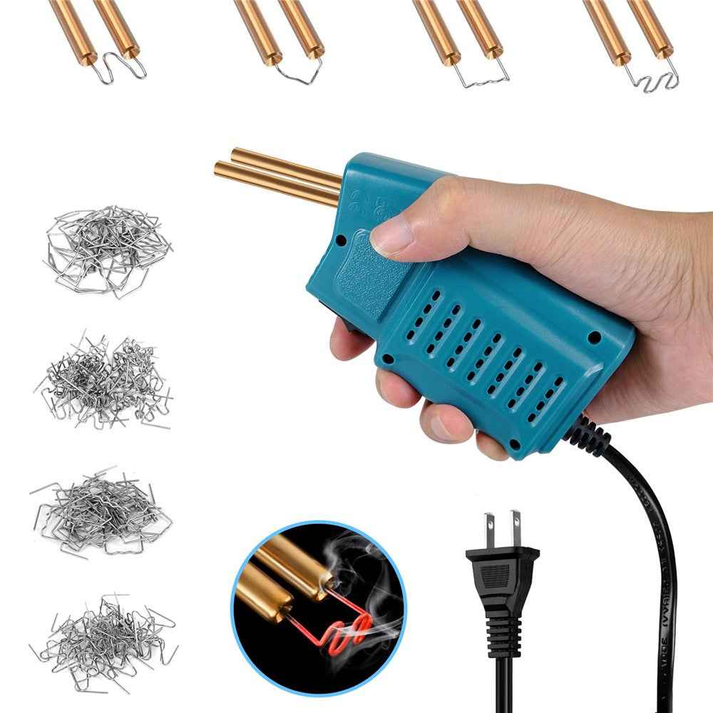 HLW-500 50W Mini Handheld Welding Gun Car Bumper Repair Welding Tool - Cyan US Plug