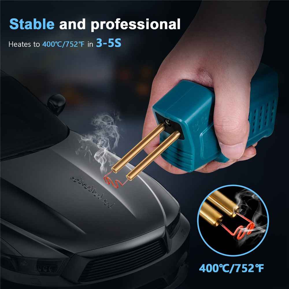 HLW-500 50W Mini Handheld Welding Gun Car Bumper Repair Welding Tool - Cyan US Plug
