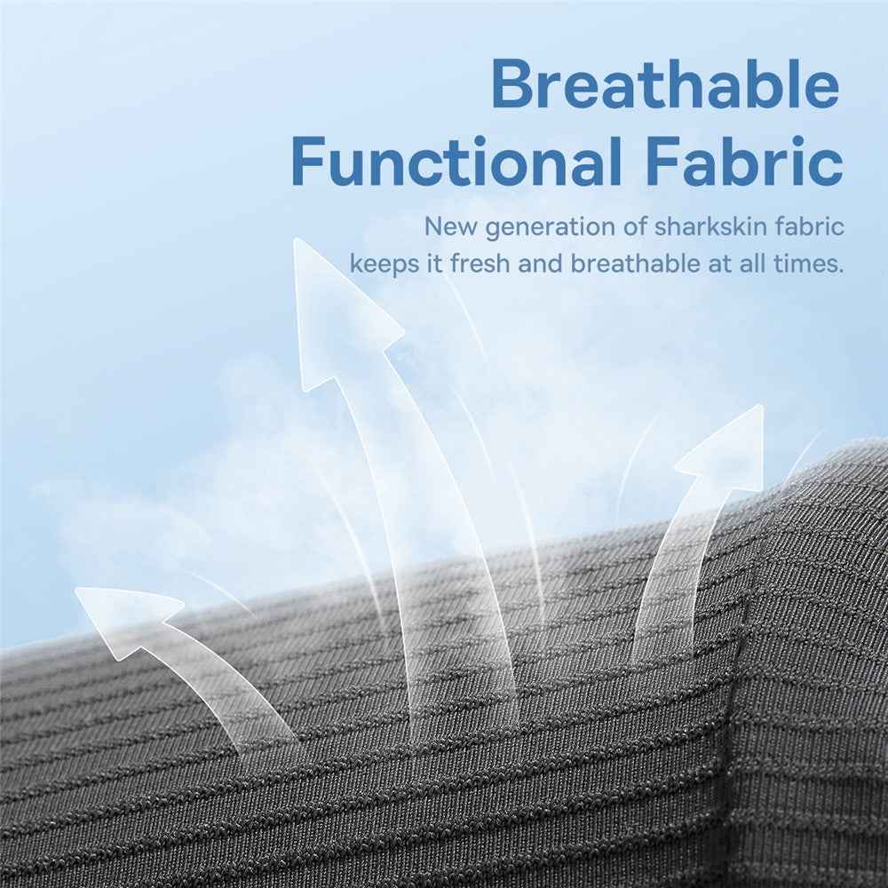 BASEUS ComfortRide Series Car Cooling Neck Support Pillow Gel+Space Memory Foam Headrest Cushion - Black