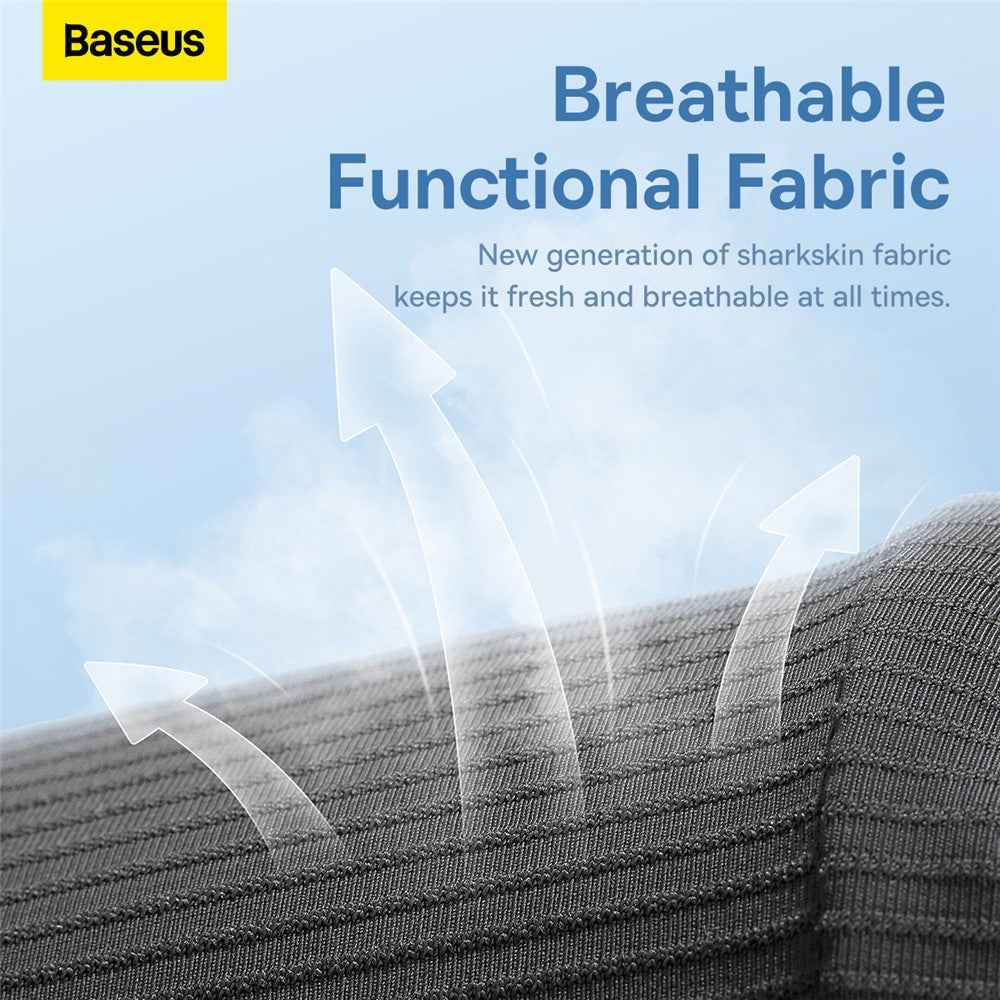 BASEUS ComfortRide Series Car Cooling Lumbar Support Cushion Gel+Space Memory Foam Waist Cushion - Black